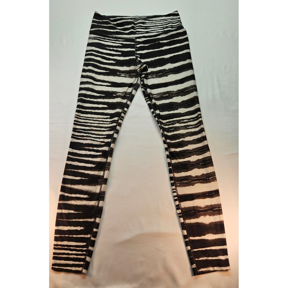 Legend Dri-FIT Zebra Print Leggings Womens Medium Black White Animal Tights